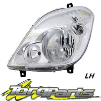HEADLIGHT LH SUIT SPRINTER MERCEDES BENZ 06-13 W/O FOG 9 PIN HEADLAMP HEAD LIGHT
