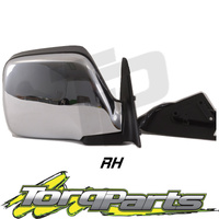RH ELECTRIC CHROME SIDE MIRROR SUIT TOYOTA 80 SERIES LANDCRUISER REAR VISION