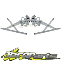 WINDOW REGULATORS PAIR SUIT ML TRITON MITSUBISHI 06-09 FRONT WITH MOTOR DOOR