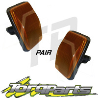 PAIR SIDE REPEATERS SUIT TOYOTA 100 SERIES LANDCRUISER INDICATOR BLINKER FENDER
