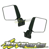 MIRRORS PAIR MANUAL SUIT TOYOTA LANDCRUISER 78 SERIES VDJ TROOPCARRIER DOOR