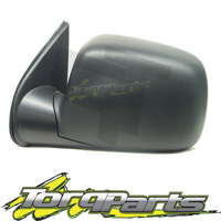 MIRROR LH ELECTRIC BLACK SUIT HOLDEN RODEO RA 03-06 NO LIGHT DOOR SIDE REAR