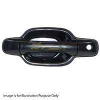 DOOR HANDLE BLACK OUTER LH SUIT RA RODEO HOLDEN 03-06 WITH KEY HOLE