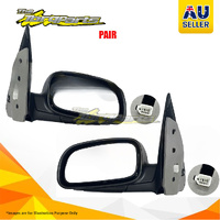 Pair New Door Mirror Left-Right Black For Ford Fairmont BA,AU SER1,SER2