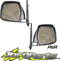 MIRRORS PAIR MANUAL SUIT TOYOTA HIACE SBV 95-03 DOOR SIDE REAR VISION