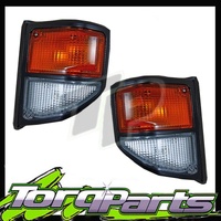 CORNER LIGHTS PAIR SUIT TOYOTA LANDCRUISER 78 79 SERIES PARKER LAMP INDICATOR