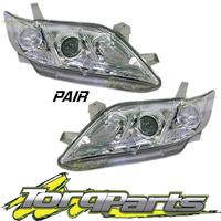 HEADLIGHTS PAIR SUIT TOYOTA CAMRY ACV40 06-09 HEADLAMPS HEAD LIGHTS LAMPS
