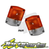 CORNER LIGHTS PAIR SUIT TOYOTA LANDCRUISER 60 SERIES PARKER LAMPS INDICATORS