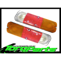 TAILLIGHTS PAIR SUIT TOYOTA LANDCRUISER 40 42 45 47 SERIES TAILLAMPS TAIL LIGHTS