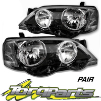 PAIR HEADLIGHTS SUIT BA BF FALCON FORD XR6 XR8 HEADLAMPS HEAD LIGHTS LAMPS