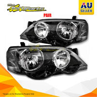 Pair Head Lamp Lft-Rt For Ford Falcon XR6/8 10/05-03/08 BF1&amp;2, 09/02-09/05 BA1&amp;2