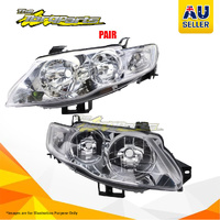 Pair New Head Lamp Left-Right Chrome Reflecto For Ford Falcon FG1 SEDAN G6/G6E