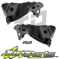 FRONT BAR BRACKETS PAIR SUIT FG FALCON FORD 08-14 SEDAN UTE BUMPER SLIDE CLIP