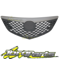 BUMPER GRILLE SUIT BK MAZDA 3 04-06 HATCH BLACK GREY FRONT GRILL