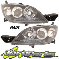 HEADLIGHTS PAIR SUIT BK MAZDA 3 04-09 SP23 MAXX SPORT NEO HATCH HEADLAMPS HEAD
