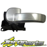 LH INNER DOOR HANDLE SUIT D40 NAVARA NISSAN 05-14 INTERIOR GRAB CHROME   