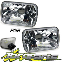 NISSAN SEMI SEALED CRYSTAL BEAM HEADLIGHTS LAMPS SUIT URVAN E24 1986-1997 7X5"