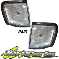 PAIR CORNER LIGHT SUIT HOLDEN TF 97-03 RODEO CLEAR PARKER LAMP INDICATOR 
