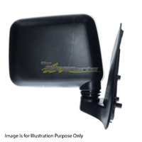 MIRROR RH MANUAL BLACK SUIT HOLDEN RODEO TF SAIL MOUNT DOOR SIDE REAR VISION