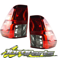 REPLACEMENT PAIR TAIL LIGHTS SUIT TOYOTA HILUX 15-20 SR SR5 LAMPS TAILLIGHTS 