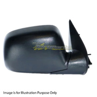 MIRROR RH MANUAL BLACK SUIT HOLDEN RODEO RA 03-08 DOOR SIDE REAR VISION