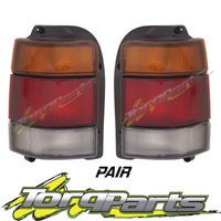 TAILLIGHTS PAIR SUIT HOLDEN COMMODORE VN VP VR VS SMOKEY TINTED UTE WAGON
