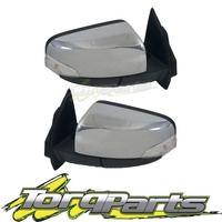 MIRROR PAIR ELECTRIC CHROME SUIT PX RANGER FORD 11-15 SERIES 1 DOOR SIDE REAR