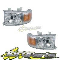 HEADLIGHTS PAIR SUIT TOYOTA LANDCRUISER 78 SERIES VDJ TROOPCARRIER HEADLAMP HEAD