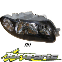 RH HEADLIGHT SUIT HOLDEN COMMODORE VX VU 00-02 SS BLACK HEADLAMP HEAD LIGHT LAMP