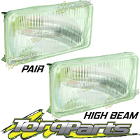 HEADLIGHTS PAIR 6"X4" SUIT TOYOTA LANDCRUISER 80 SERIES 90-98 GXL HIGH BEAM