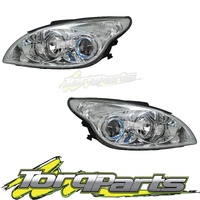 HEADLIGHTS PAIR SUIT I30 HYUNDAI 07 HEADLAMPS HEAD LIGHTS LAMPS