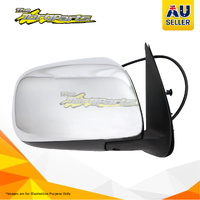 MIRROR RH ELECTRIC CHROME HILUX 05-11 NO LIGHT DOOR SIDE REAR VISION, SSS AUTO PARTS