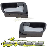 DOOR HANDLES INNER CHROME/GREY PAIR SUIT TOYOTA CAMRY CV36 02-06
