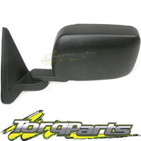 MIRROR LH MANUAL BLACK SUIT GU PATROL NISSAN 97-12 UTE CAB CHASSIS DOOR REAR