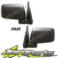 MIRRORS PAIR MANUAL SUIT GU PATROL NISSAN PATROL 97-12 DOOR SIDE REAR VISION