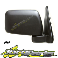 MIRROR RH MANUAL BLACK SUIT GU PATROL NISSAN 97-12 DOOR SIDE REAR VISION