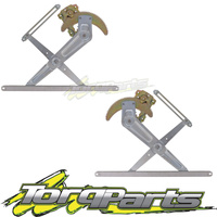 WINDOW REGULATORS MANUAL PAIR SUIT 80 SERIES LANDCRUISER TOYOTA FRONT DOOR GLASS