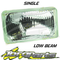 HEADLIGHT 6"X4" LH=RH SUIT 80 SERIES LANDCRUISIER TOYOTA 90-98 LOW BEAM GXL