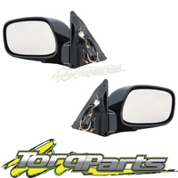 MIRRORS PAIR ELECTRIC BLACK SUIT TOYOTA CAMRY CV36 02-06 DOOR SIDE REAR VISION