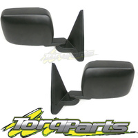 MIRRORS PAIR MANUAL SUIT GU PATROL NISSAN 97-12 UTE CAB CHASSIS DOOR SIDE REAR