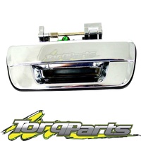 TAILGATE HANDLE CHROME SUIT RC COLORADO HOLDEN 08-12 NO KEY HOLE TAIL GATE
