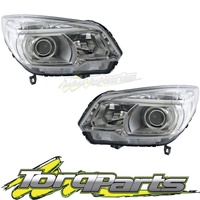 HEADLIGHTS PAIR SUIT RG COLORADO HOLDEN 12-16 HEADLAMPS HEAD LIGHTS LAMPS