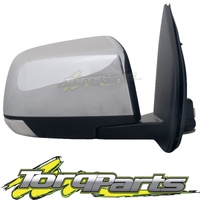 MIRROR RH ELECTRIC CHROME SUIT RG COLORADO HOLDEN 12-16 DOOR SIDE REAR VISION