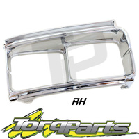 HEADLIGHT SURROUND RH SUIT 80 SERIES LANDCRUISER TOYOTA 90-98 CHROME TRIM