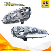 Head Lamp LH-RH Halogen Manual Adjust For Volkswagen Golf MK5 A5 3/5Dr Gti/Gt