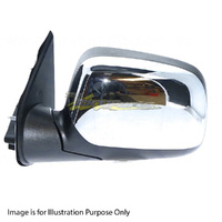 Door Mirror Chrome Left Aftermarket For Holden Rodeo RA Ute 3/2003-6/2008