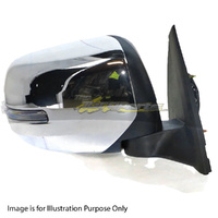 Chrome Door Mirror Driver Side Certified For Mitsubishi Challenger PC Wagon Ls