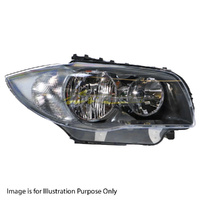 Halogen Black Head Lamp RH Certified For BMW 1 Series E82 Coupe 123d,125i,135i
