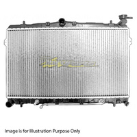 Radiator Plastic Aluminium 375x668x16mm 32/32mm For Hyundai FX coupe RD 2Dr