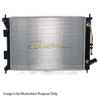 Radiator 35/33mm Plastic Aluminium 553x398x16mm Auto For Hyundai i30 GD Hatch